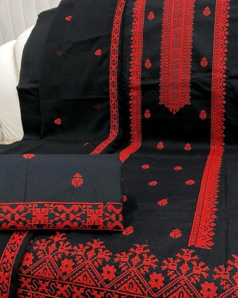 LawnCotton Cross-stitch with Khussa