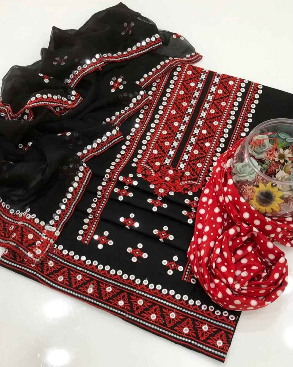 Lawn embroidery - 3 piece suit