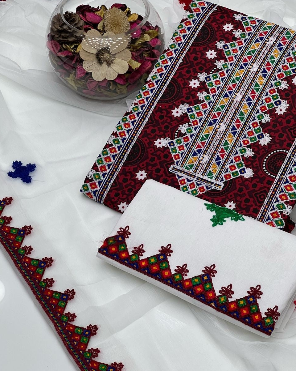 Ajrak 3-piece Suit