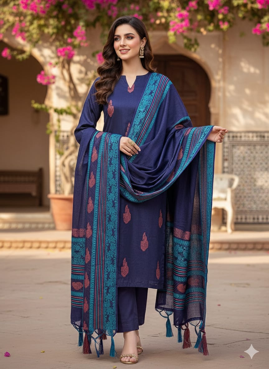 Banarsi Susi Jacquard - 3 Piece