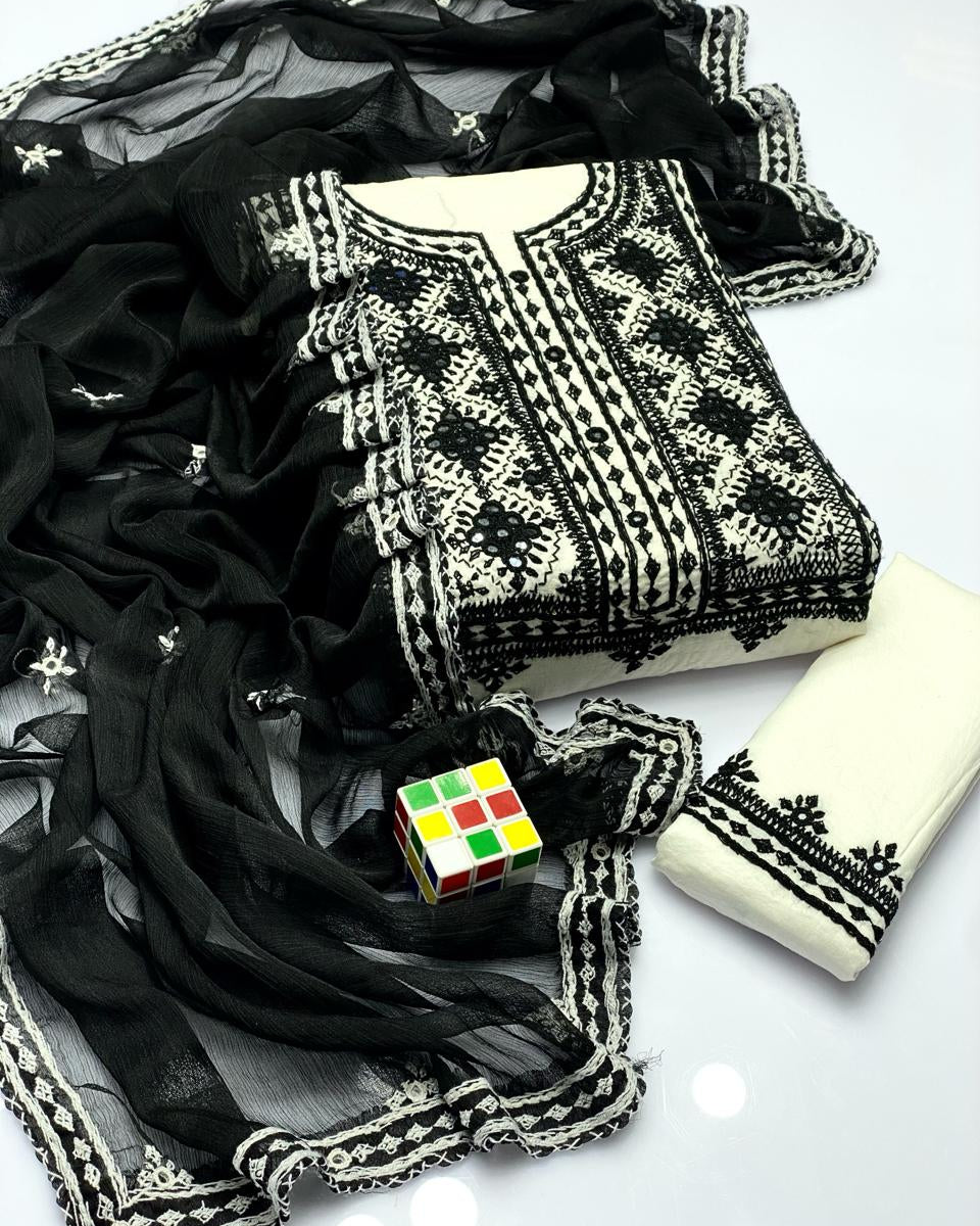 Balochi Emb Lawn -3pc