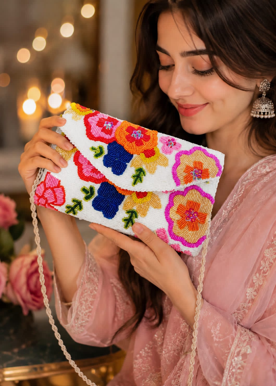 Signature Floral Evening Clutch