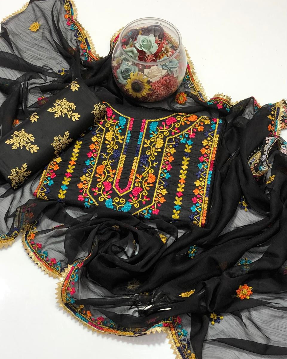 Lawn Kashmiri Embroidered 3-Piece