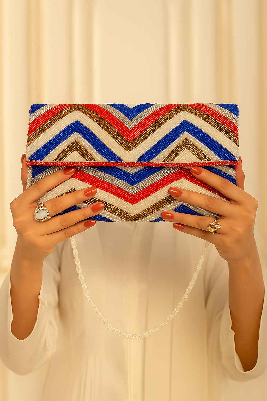 Multi Beaded Purse