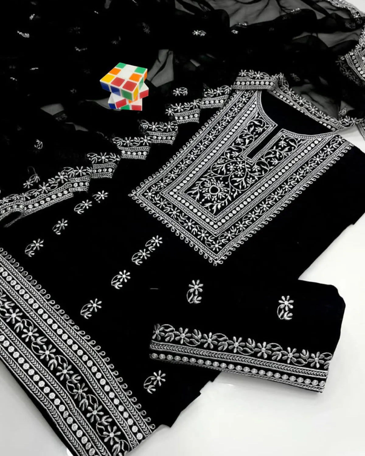 Black Edition Lawn Cotton Heavy Embroidery - 3 Piece