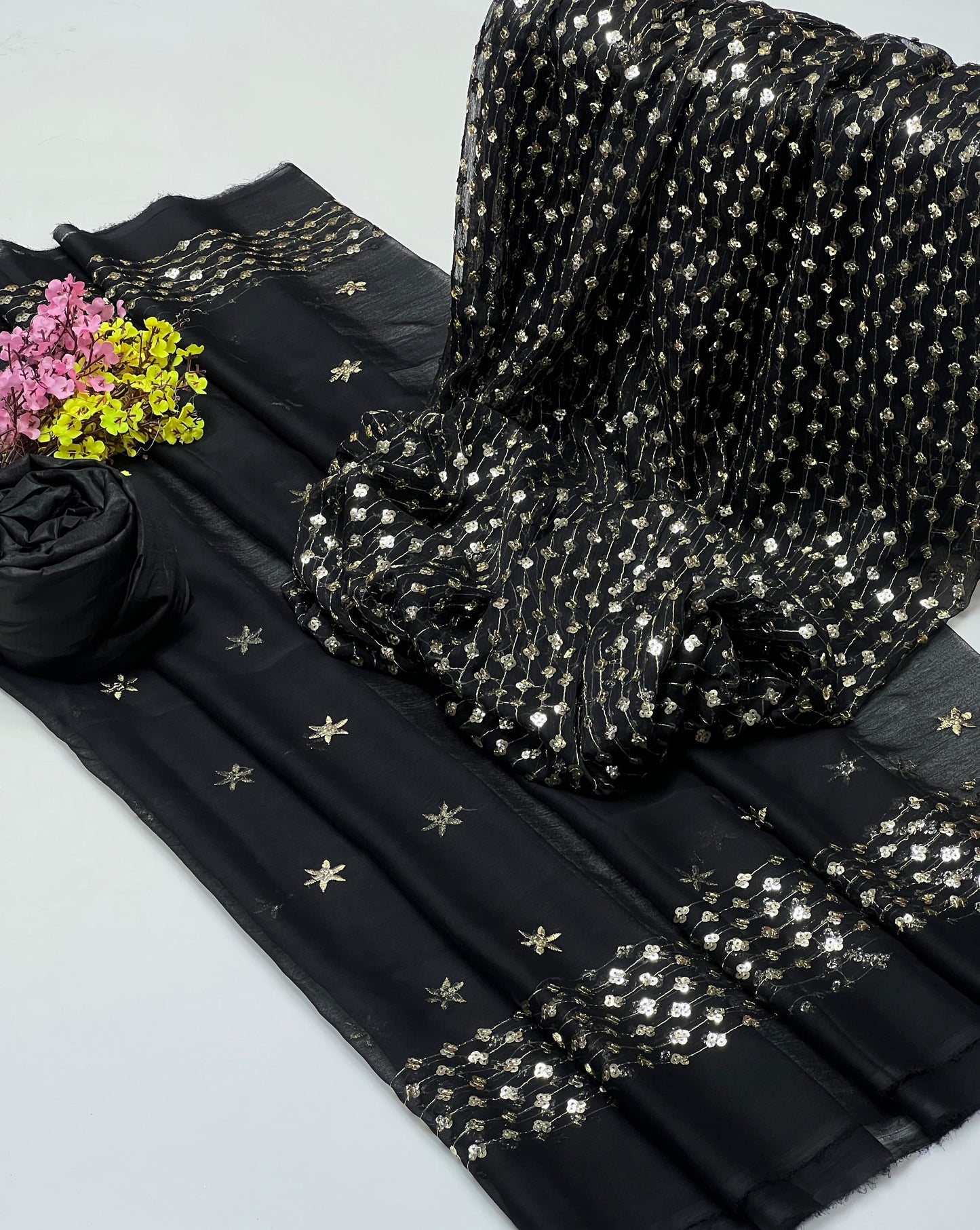 Indian Crinkle Chiffon - 3 piece