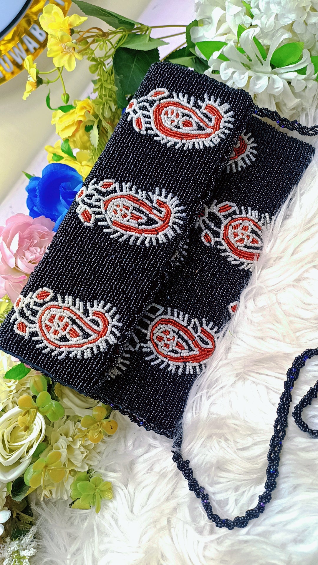 Handmade Glam Beaded clutch
