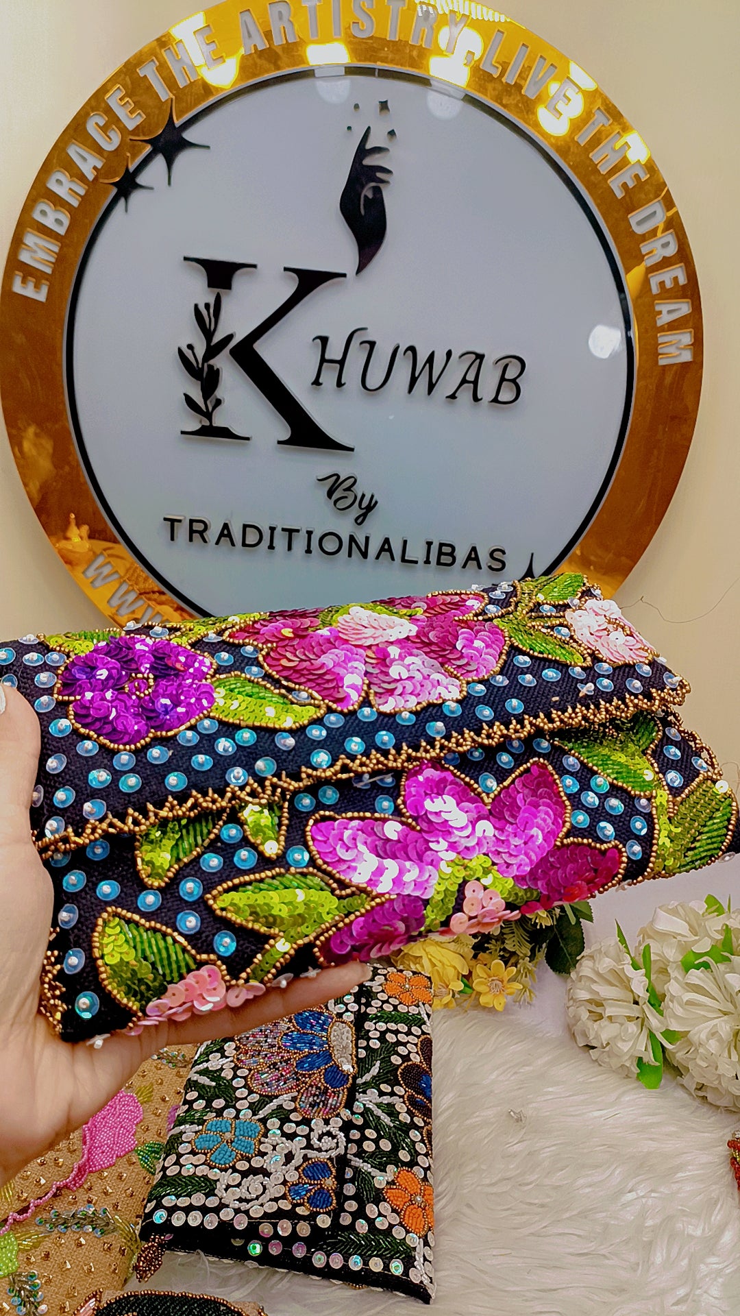 Beaded Clutch Handmade