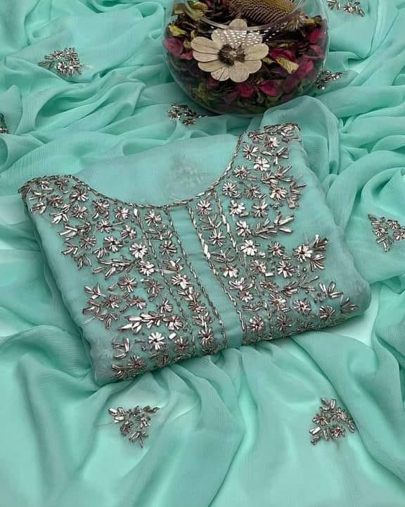 Gotta Grace - Handmade 2pc chiffon Suit