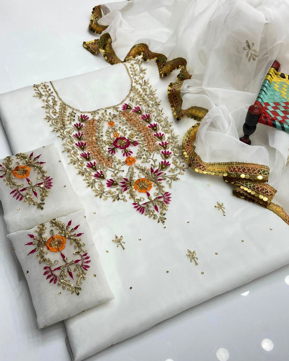 Organza Embroidered - 2 Piece