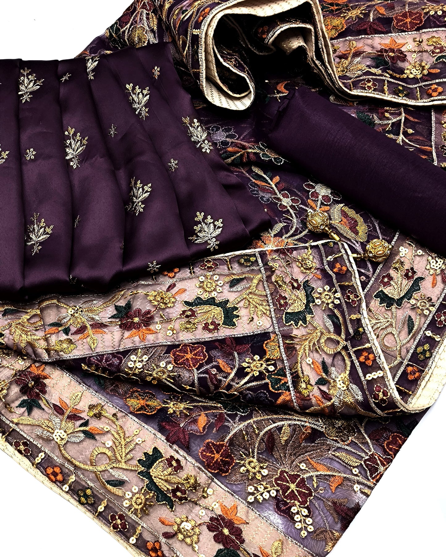 Heavy Indian Emb 3-Piece