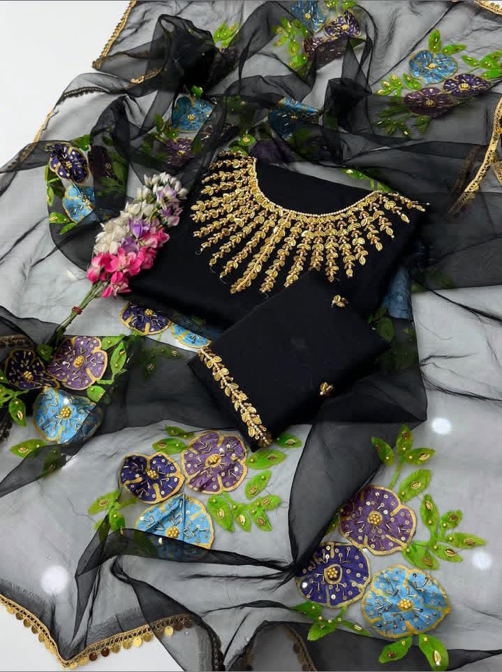 Organza Handpaint - 2 Piece