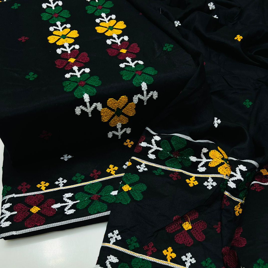 Cotton 3-piece Embroidered