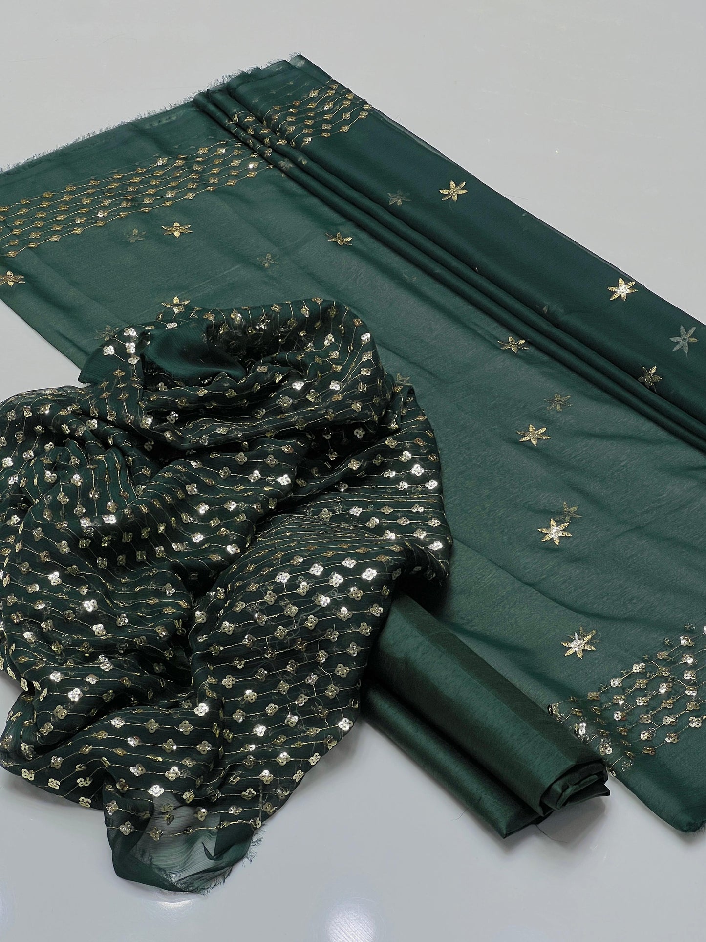Indian Crinkle Chiffon - 3 piece