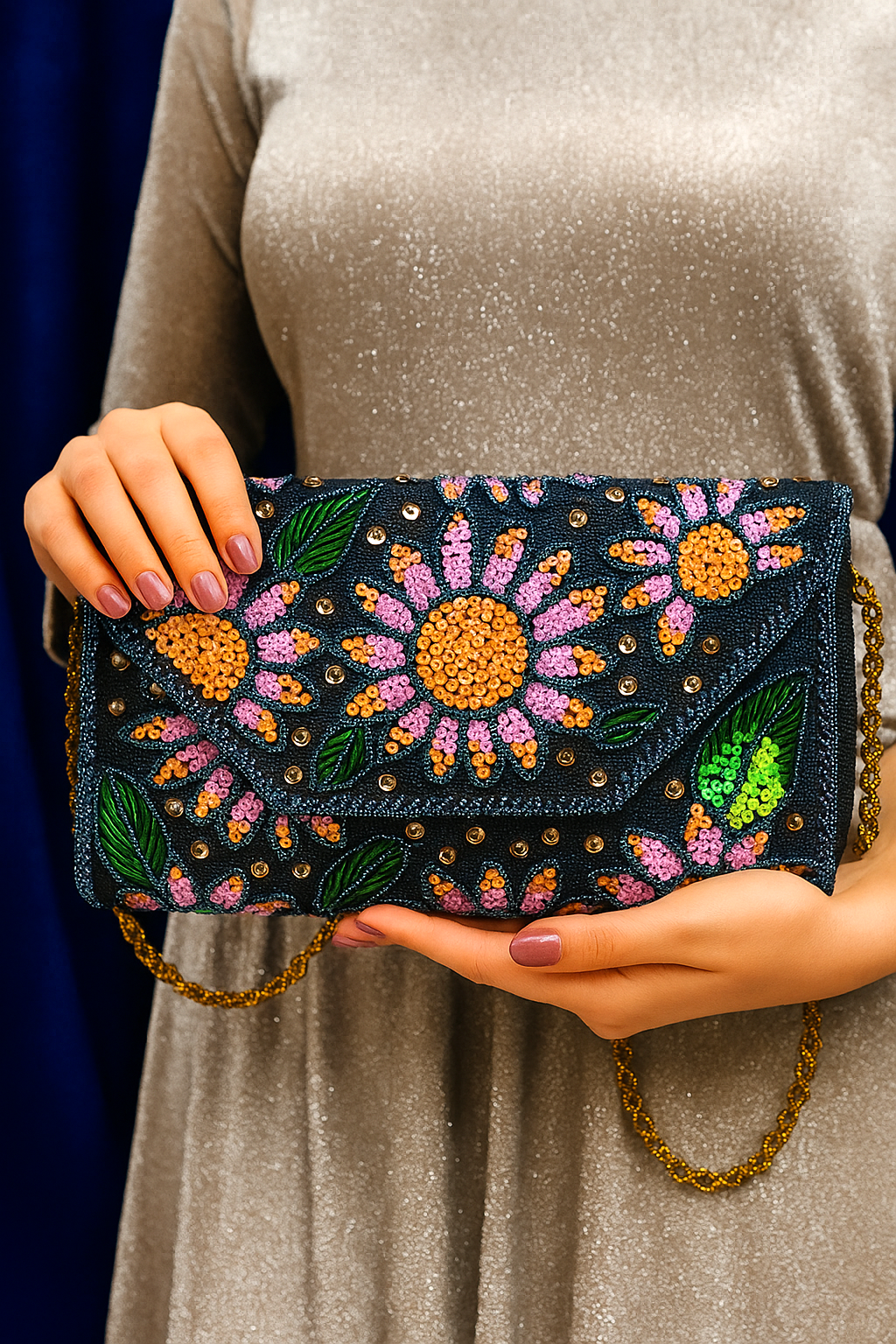 Gleamora– Beaded Purse