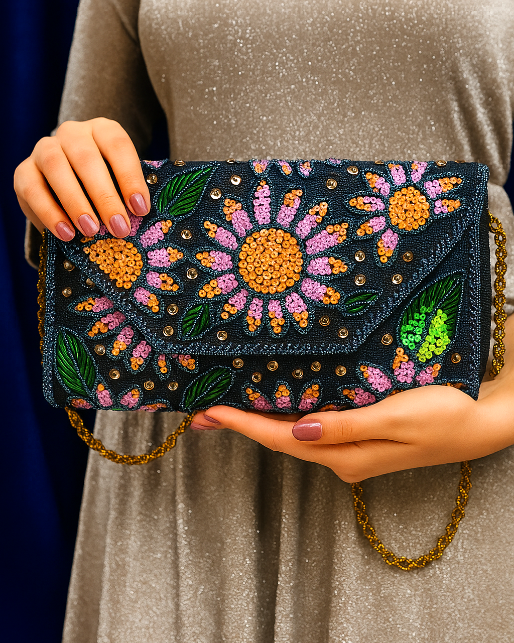 Gleamora– Beaded Purse