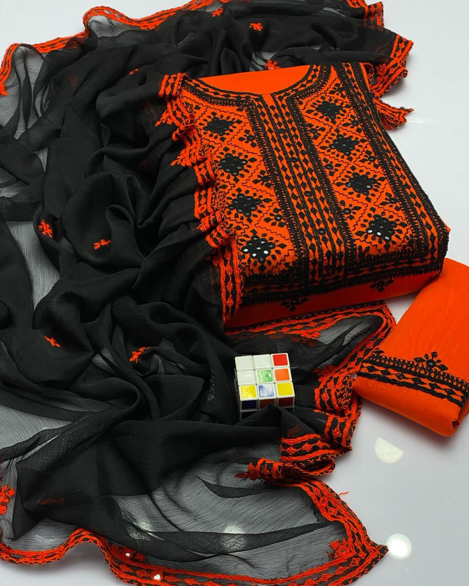 Balochi Emb Lawn -3pc