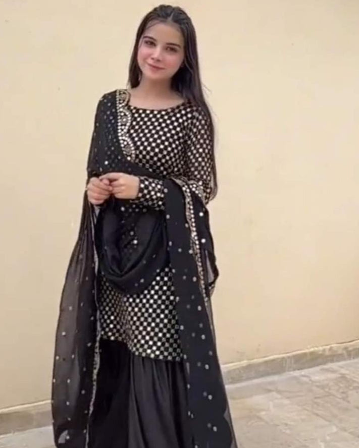 Chiffon 9MM Emb -fancy 3pc