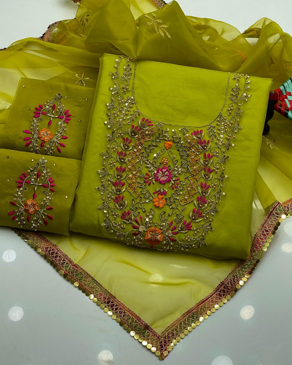 Organza Embroidered - 2 Piece