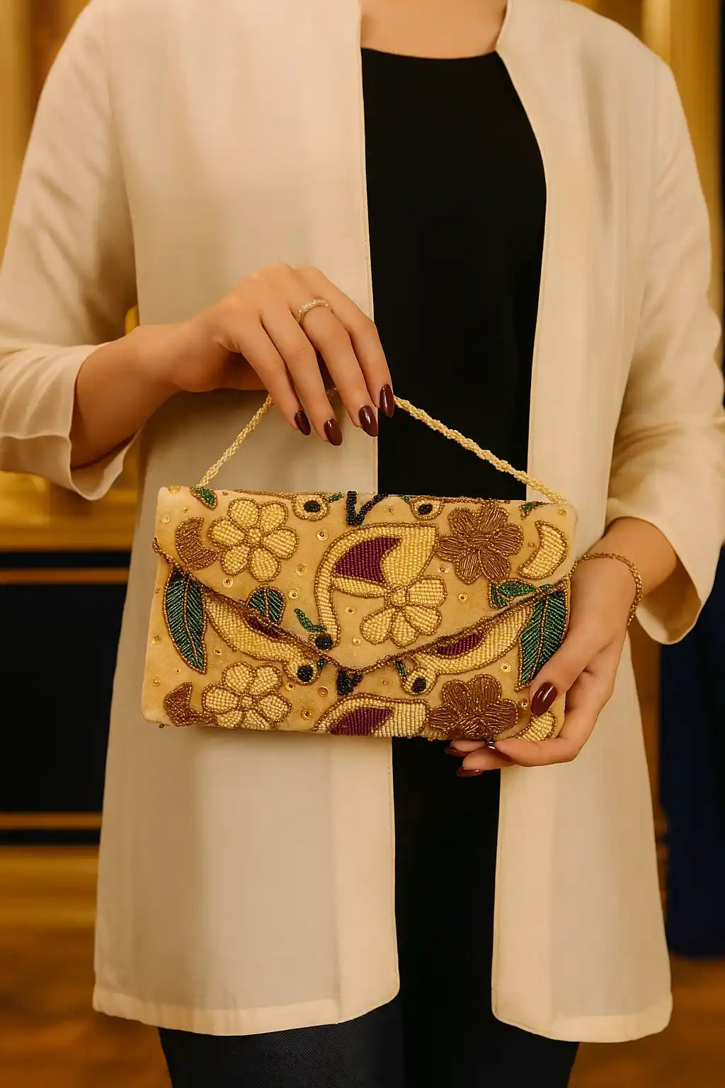 ShineCove – Beaded clutch