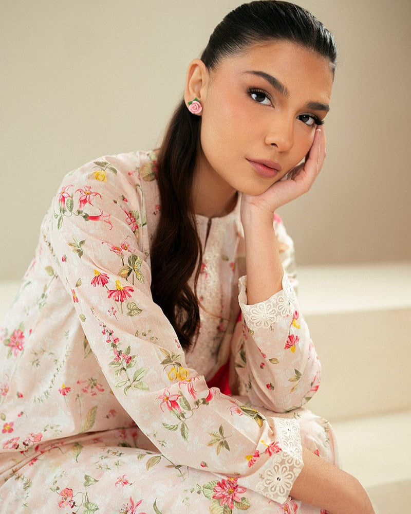 Swiss jacquard Lawn - 3 piece suit