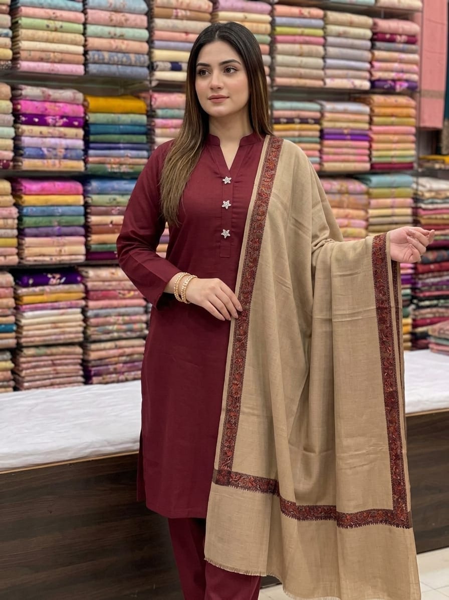 Premium pashmina -3 piece unstitched