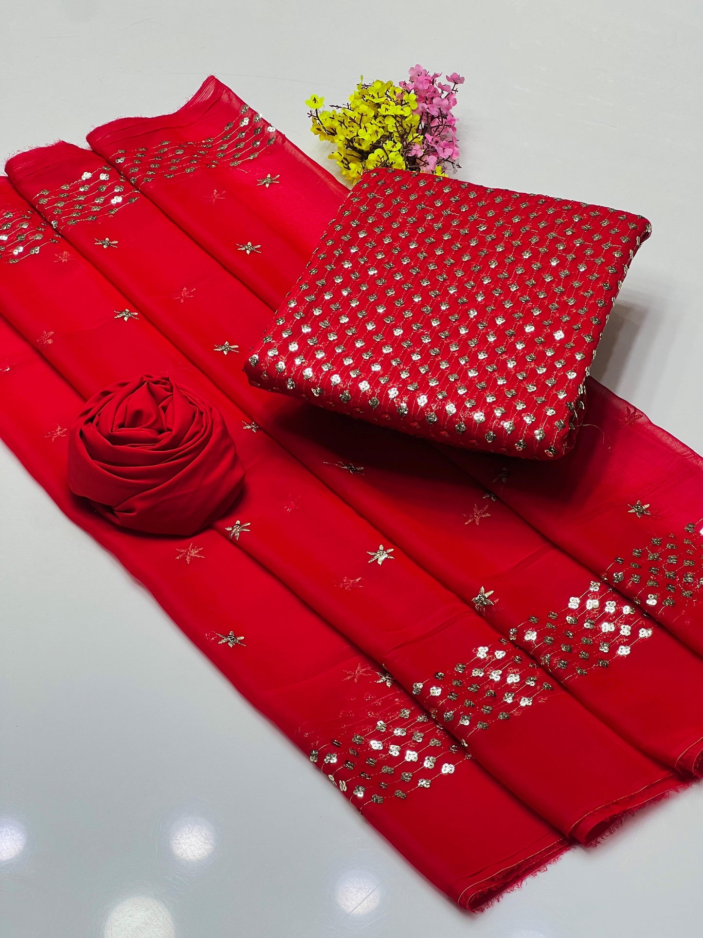 Indian Crinkle Chiffon - 3 piece