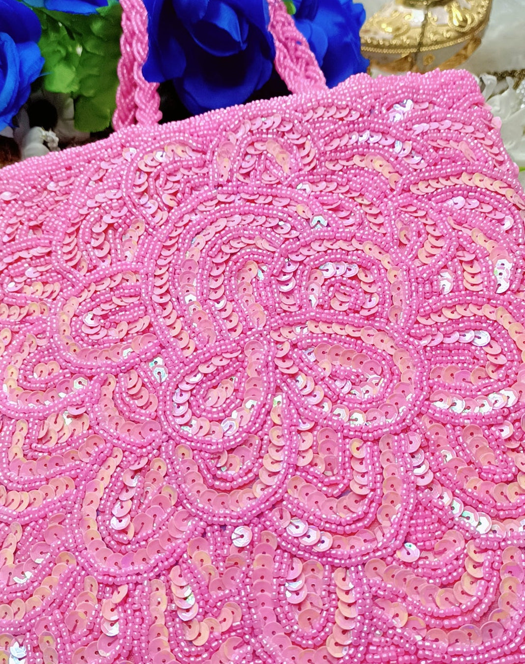 Pinky Pink - handmade beaded purses