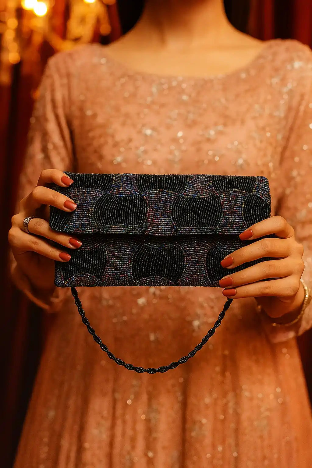 Rang-e-Hayat – Luxury Beaded Clutch
