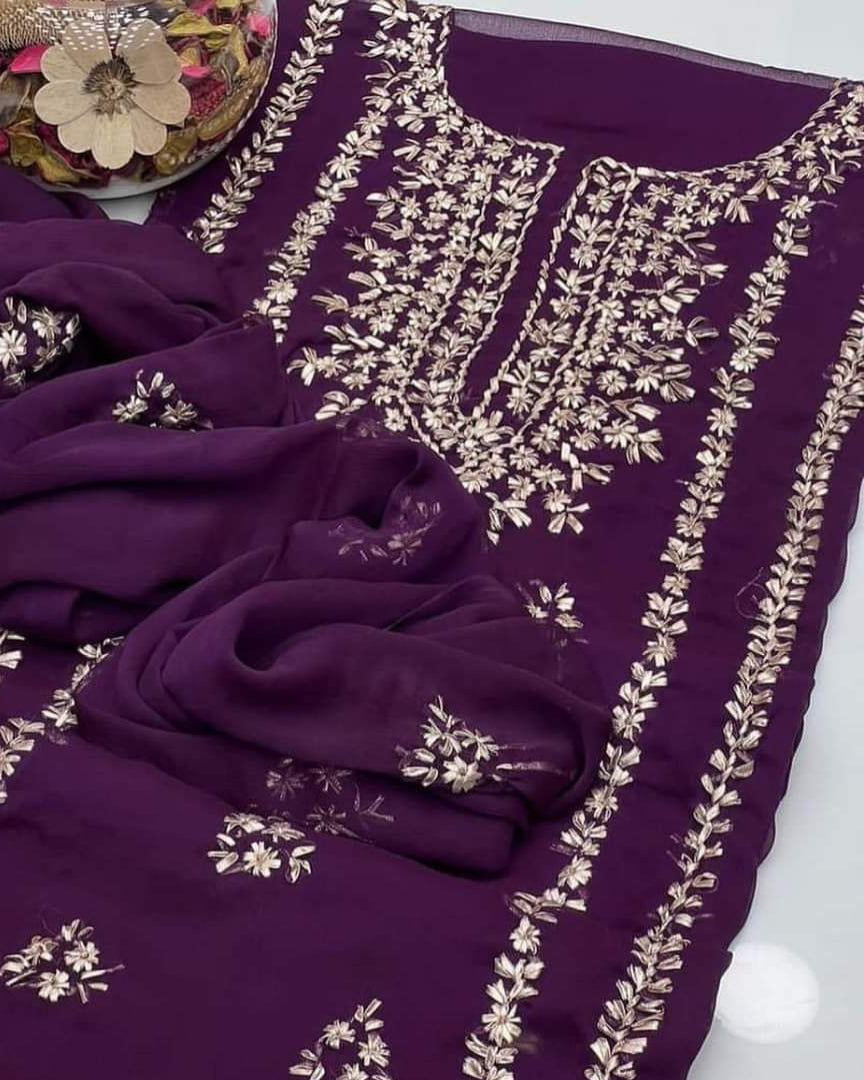 Gotta Grace - Handmade 2pc chiffon Suit