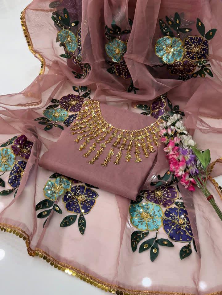 Organza Handpaint - 2 Piece