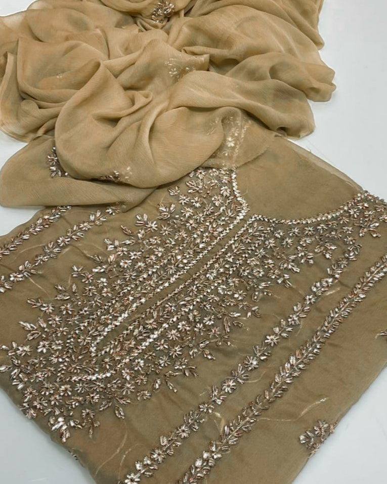 Gotta Grace - Handmade 2pc chiffon Suit