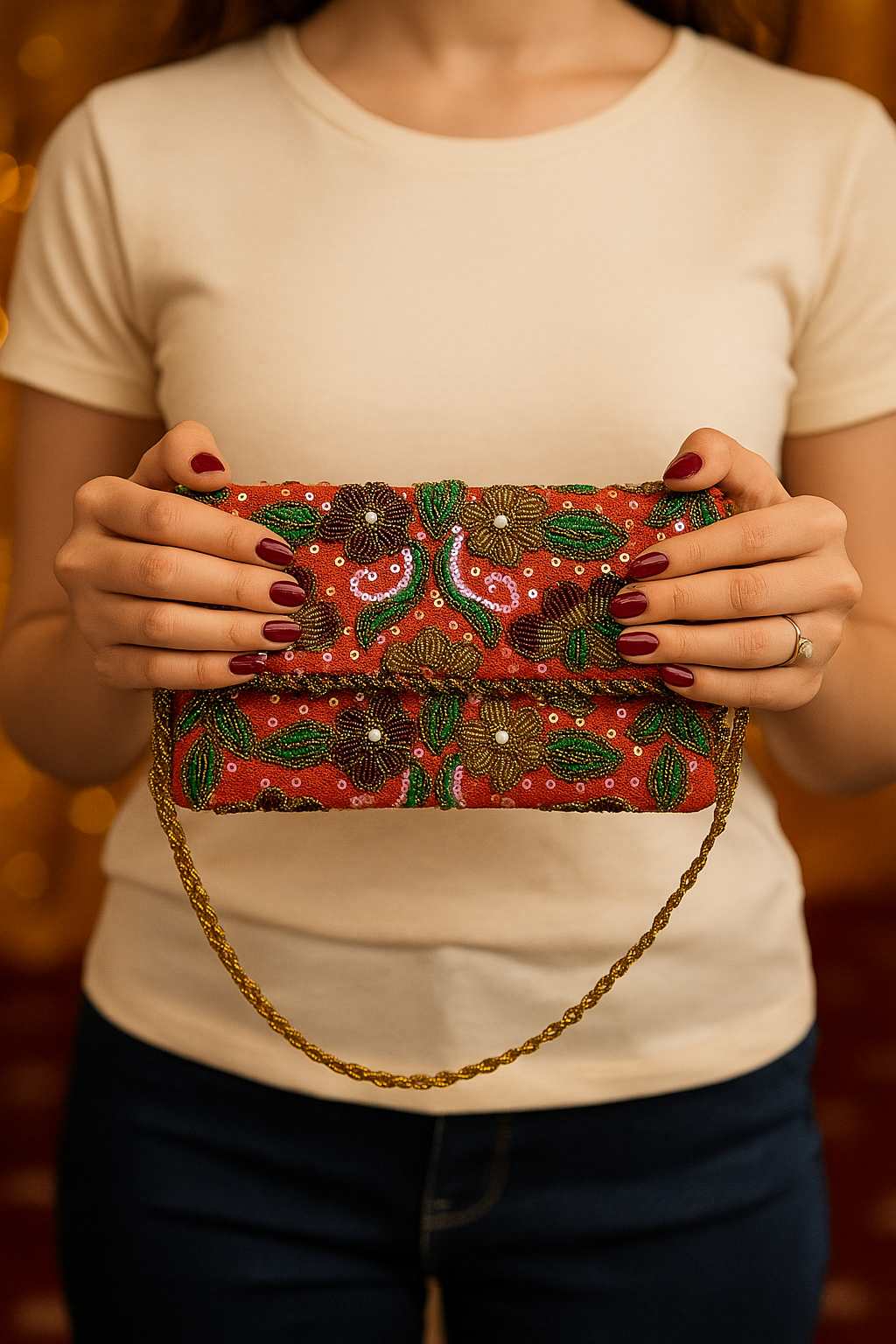 PearlNest – Handcrafted Designer clutch