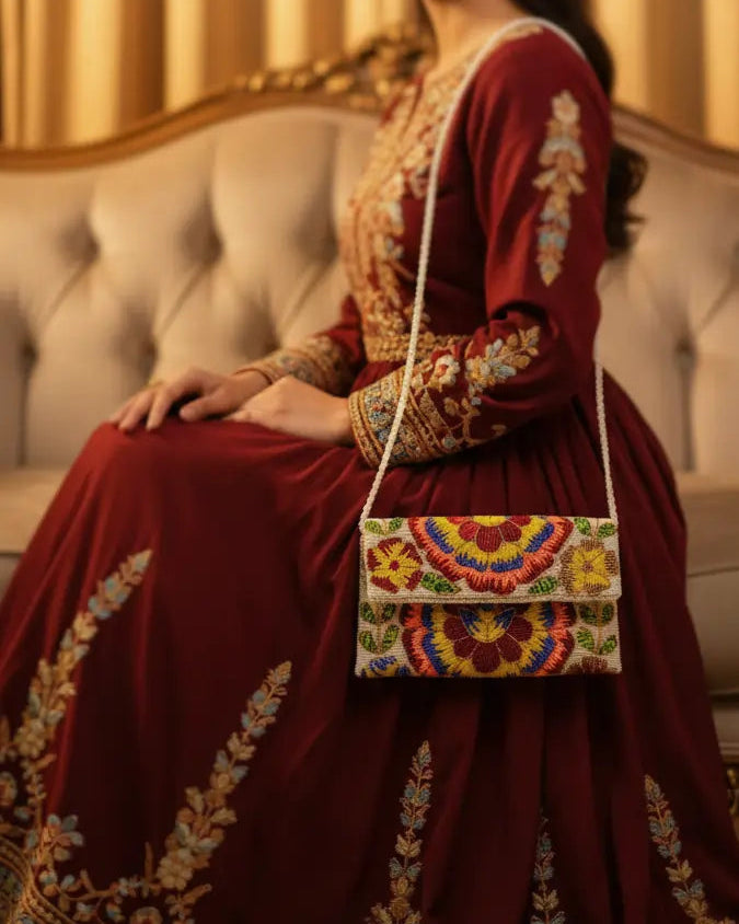 Mehrunissa - Handcrafted Clutch