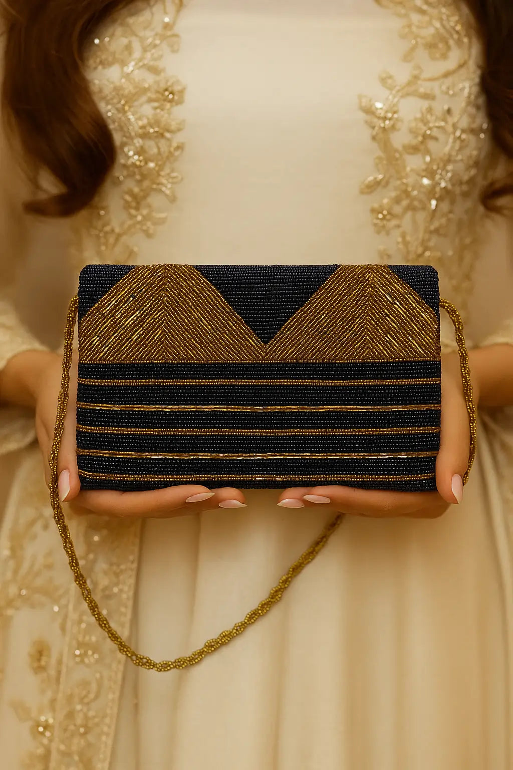 Modern Beads Clutch