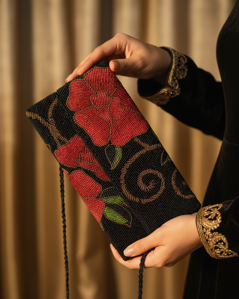 Zahra – Beaded Purse