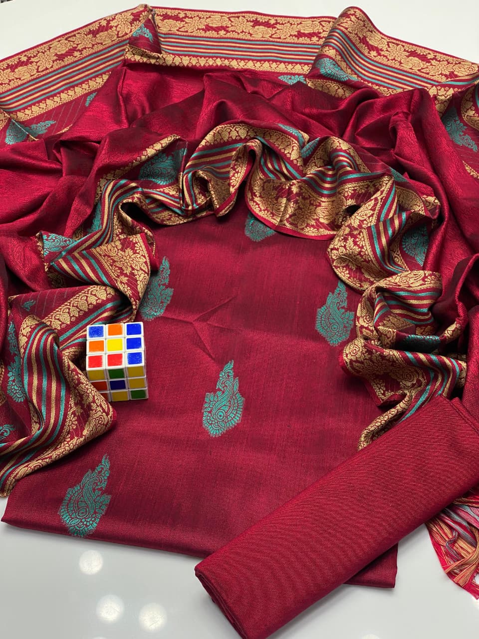 Banarsi Susi Jacquard - 3 Piece