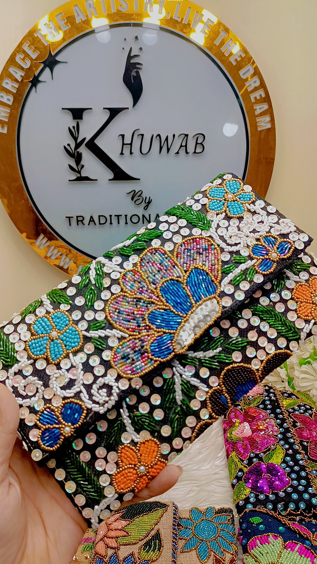 Luxury Handmade Bead Clutch