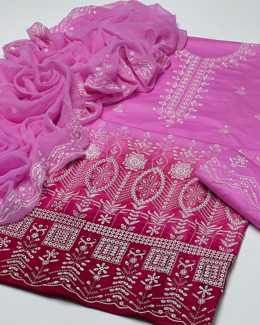 Lawn embroidery - 3 piece suit