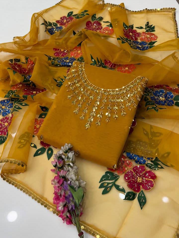 Organza Handpaint - 2 Piece