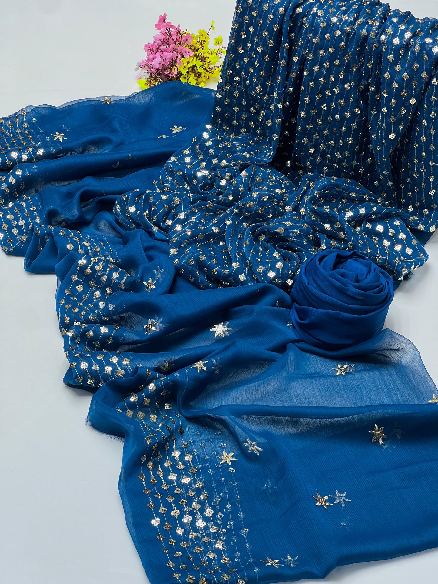 Indian Crinkle Chiffon - 3 piece