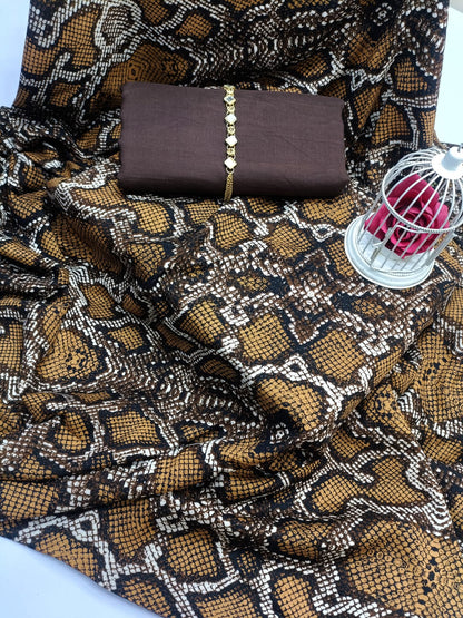 Printed Linen- 2 piece suit