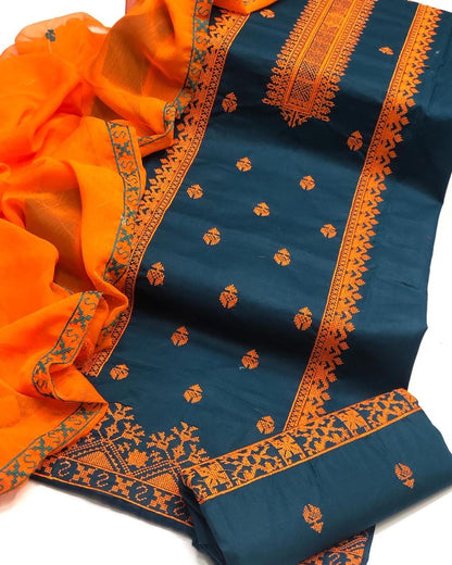 LawnCotton Cross-stitch with Khussa