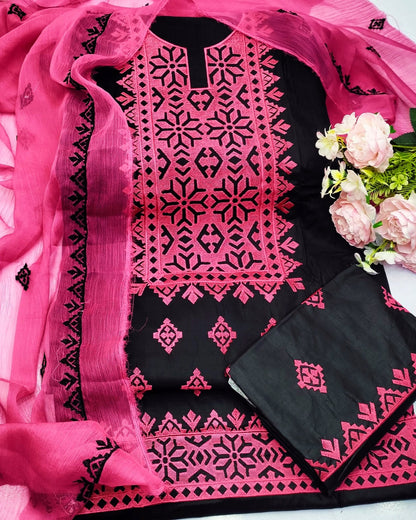 3pc Cotton Applique