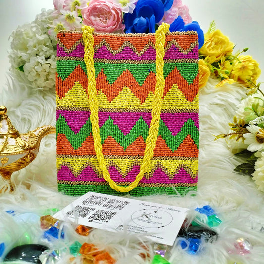 Colorful Zigzag purse