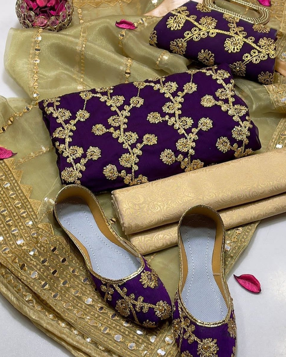 Purple with Golden