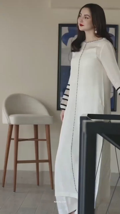 Royal Organza Eid Suit Inspired by Hania Amir – 3 Piece