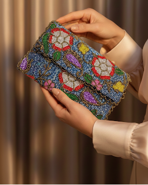 Gleamora– Beaded Purse