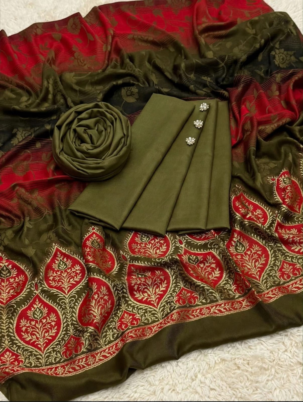 Premium Dhanak wool -3 piece unstitched