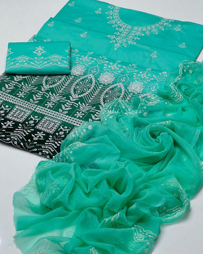 Lawn embroidery - 3 piece suit